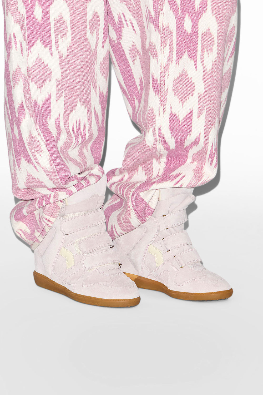 Bekett レザー製 プラットフォームスニーカー - Pale pink - Woman - 5