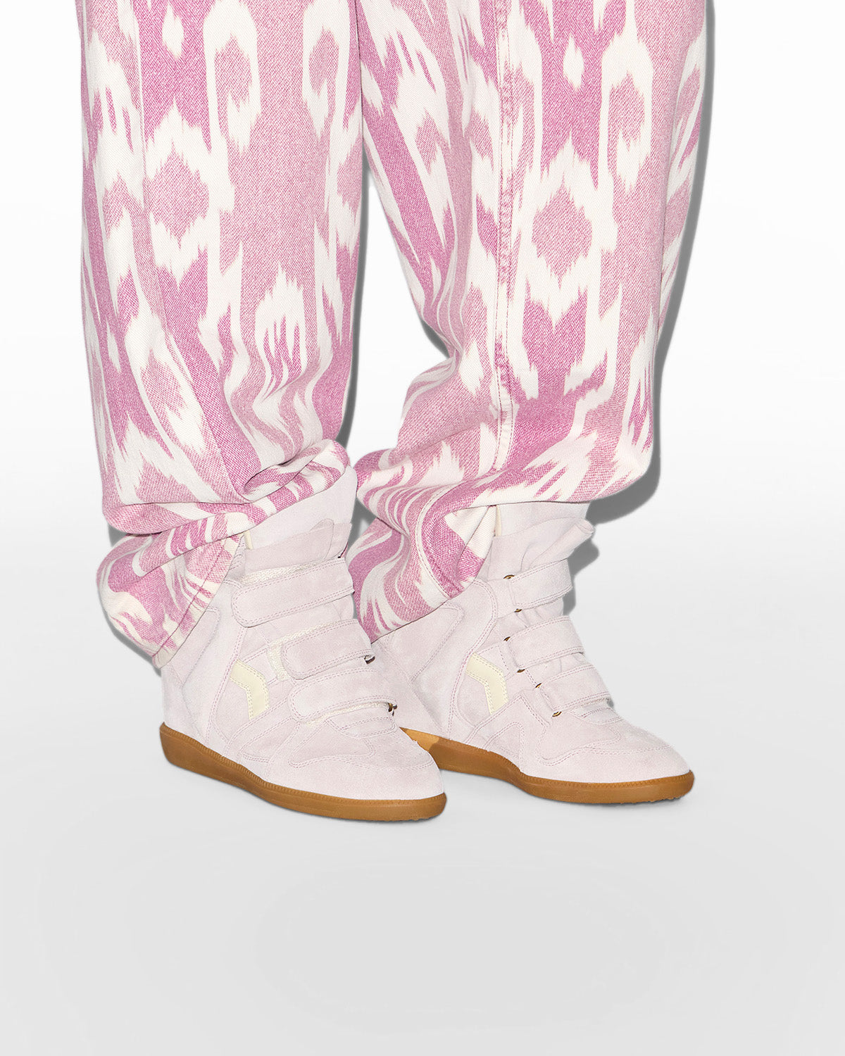 Bekett レザー製 プラットフォームスニーカー - Pale pink - Woman - 5