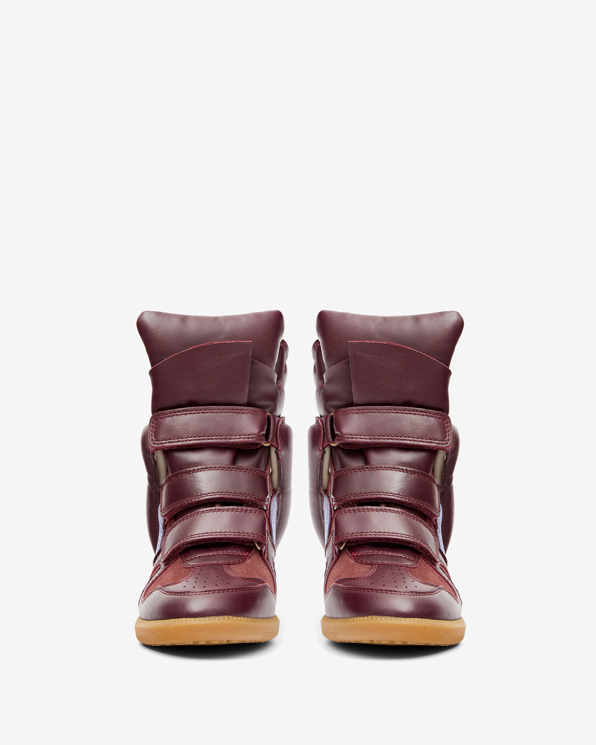 Baskets compensées bekett en cuir - Plum-lavender - Woman - 4