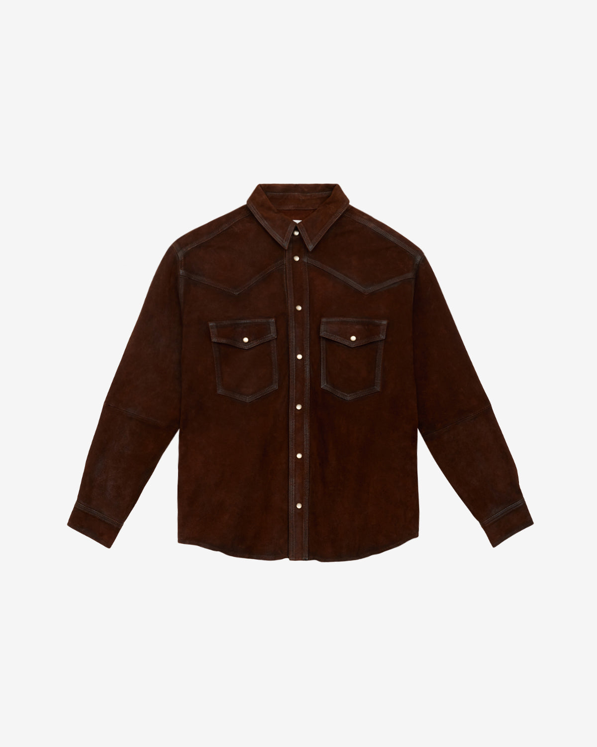 Adrian shirt Man Brown 4