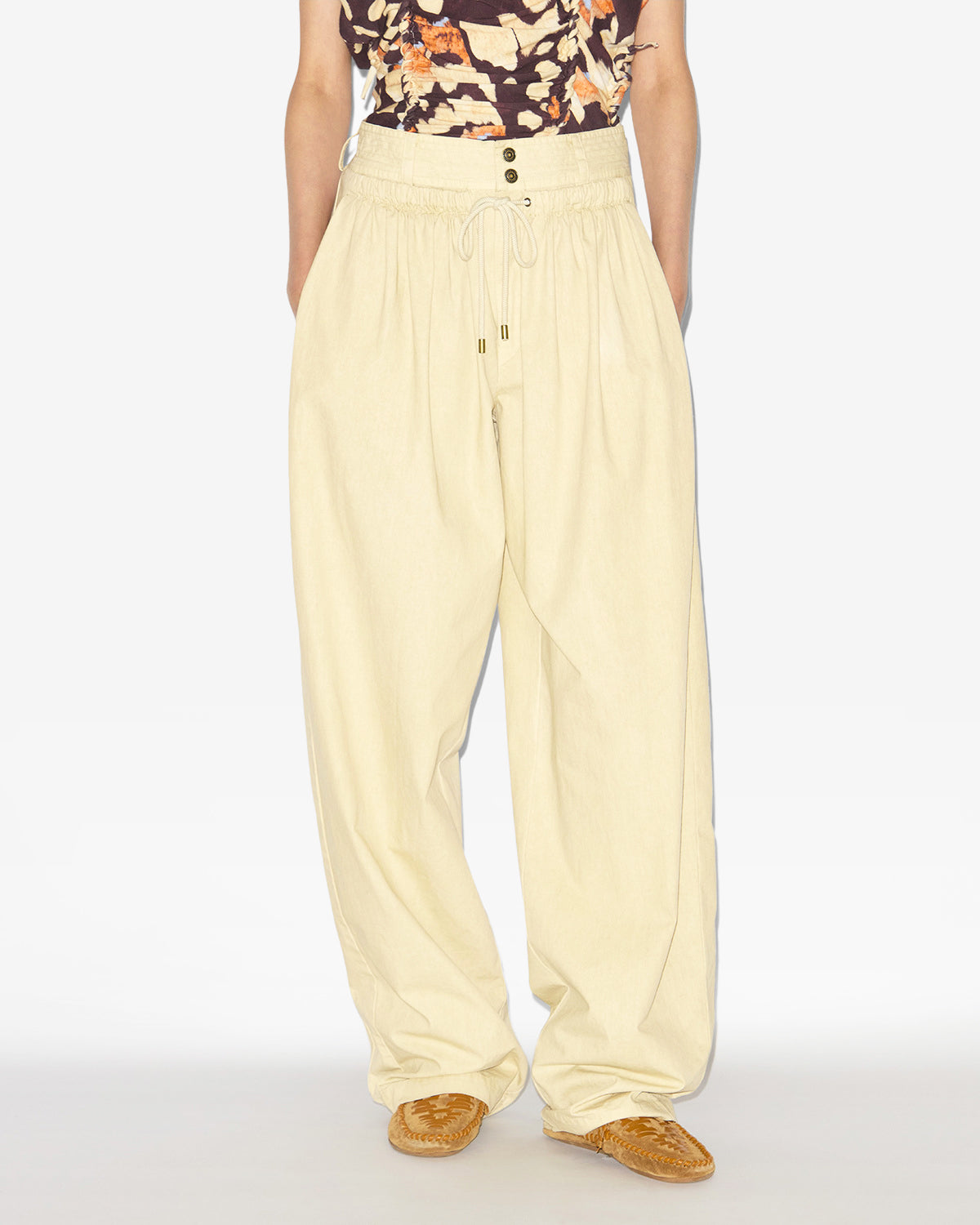 Inaya pants Woman Ecru 4