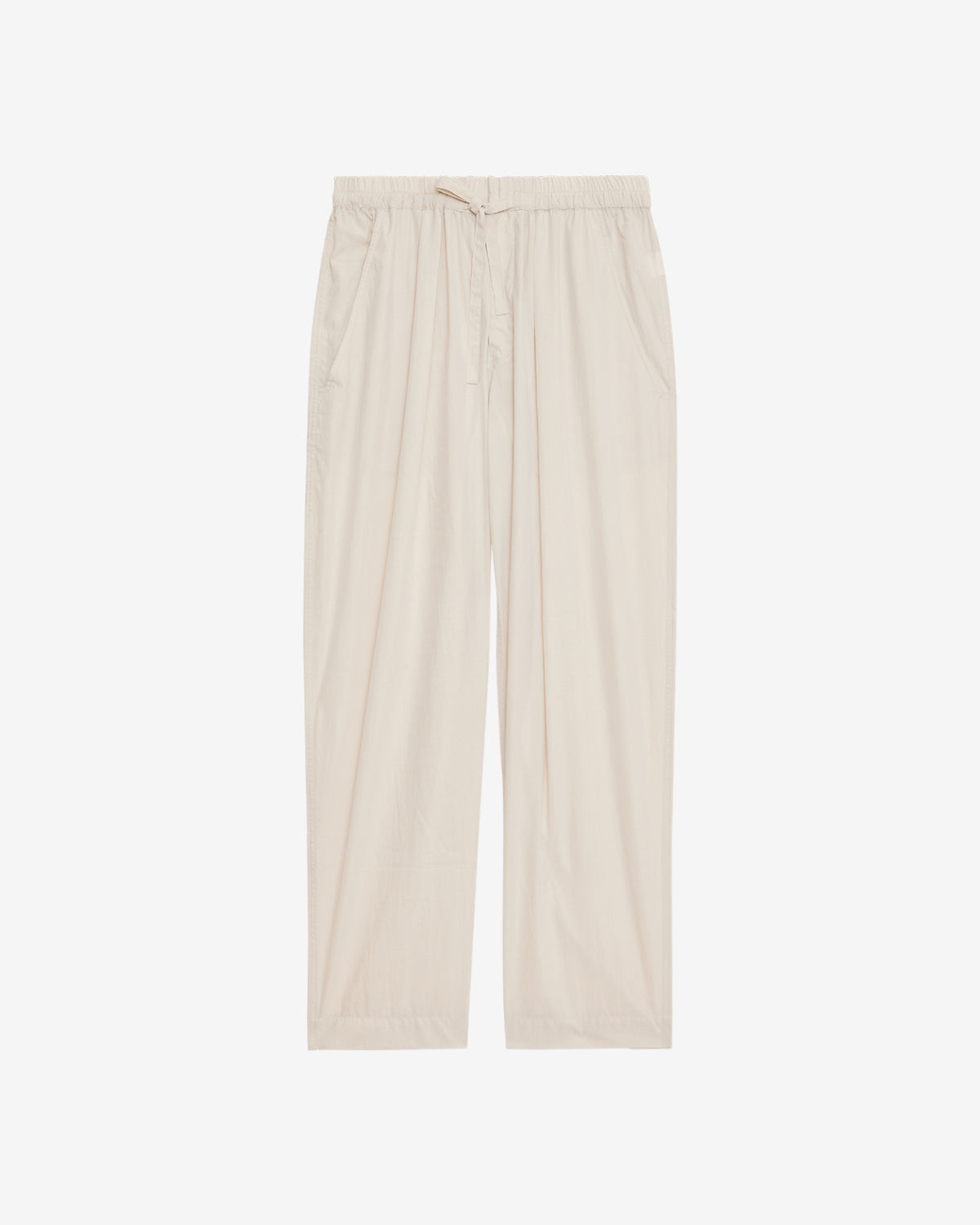 Pantalon hectorina en tissu technique froncé - Écru - Woman - 5