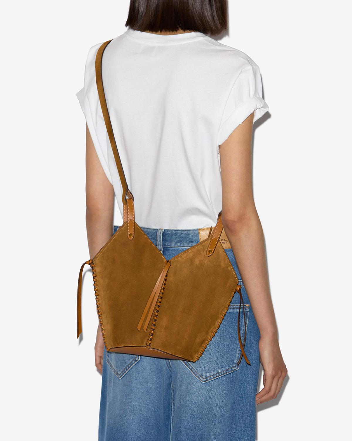 Bolso bombonera tampa mini de ante - Cognac - Woman - 4
