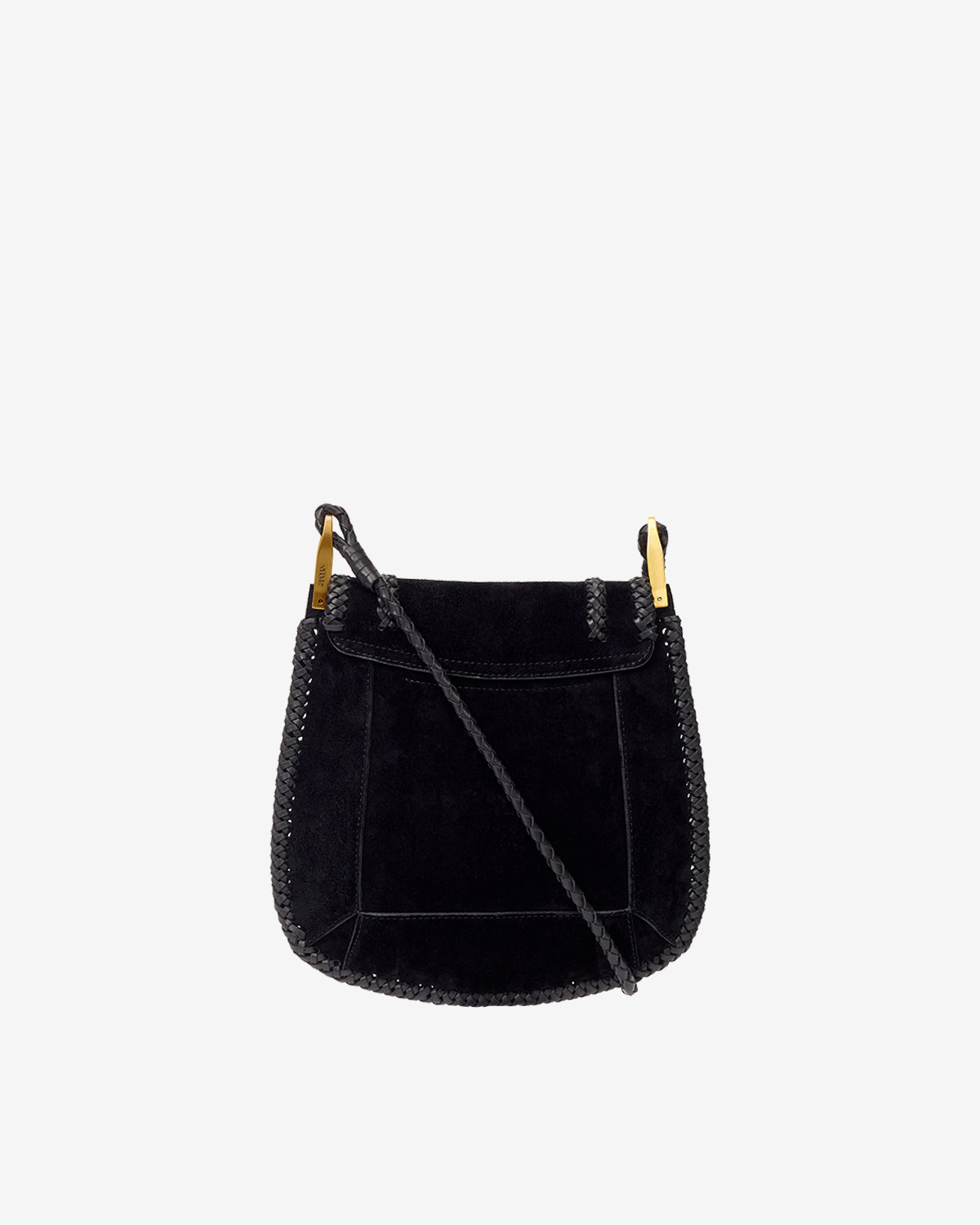 Sac à bandoulière anahi en cuir suédé tressé - Noir - Woman - 2