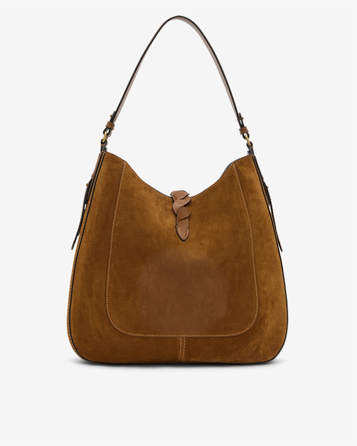 Bolso altay hobo de ante de piel de becerro - Cognac - Woman - 2