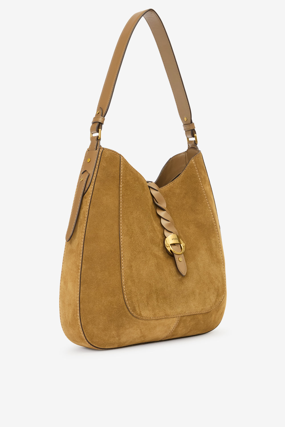 Altay hobo suede calfskin leather handbag - Taupe - Woman - 4