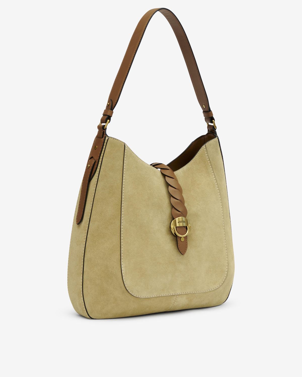 Tasche altay hobo aus kalbs-veloursleder - Beige - Woman - 4