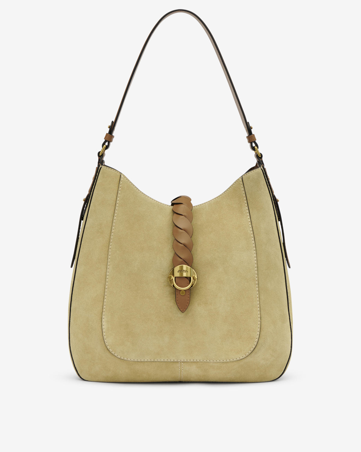 Tasche altay hobo aus kalbs-veloursleder - Beige - Woman - 1