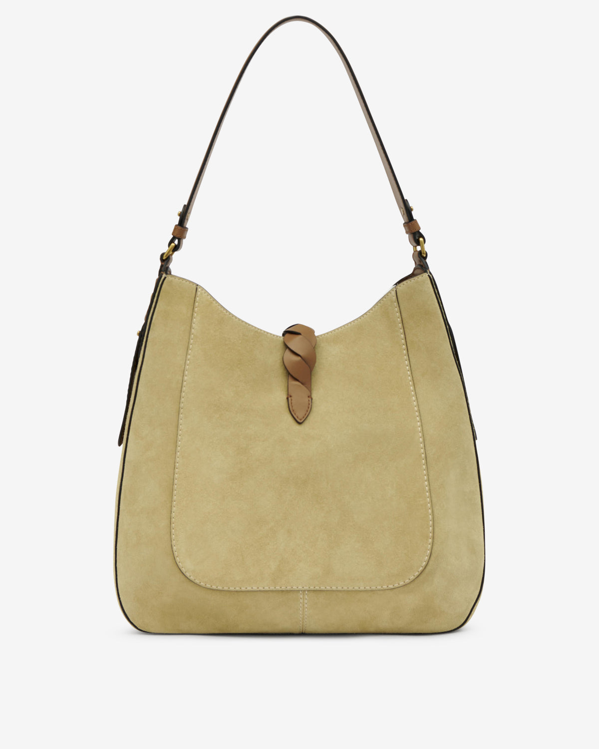 Tasche altay hobo aus kalbs-veloursleder - Beige - Woman - 3