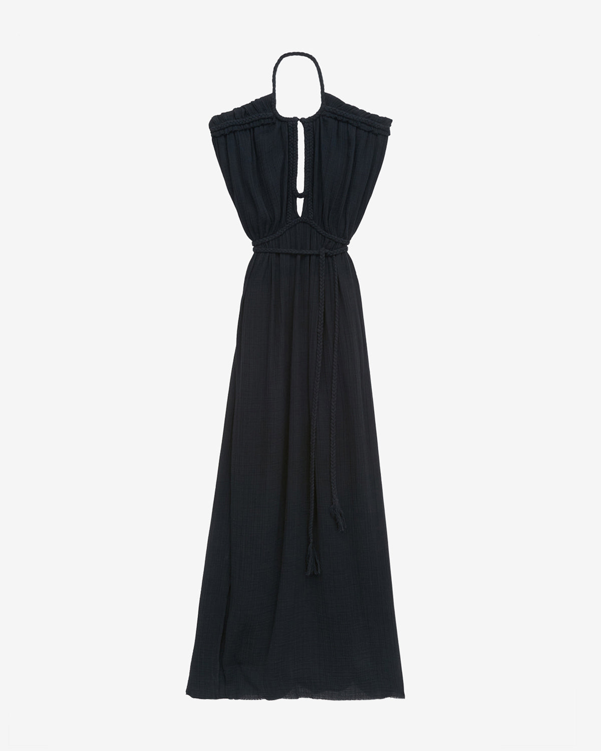 Joya long cotton dress - Black - Woman - 4