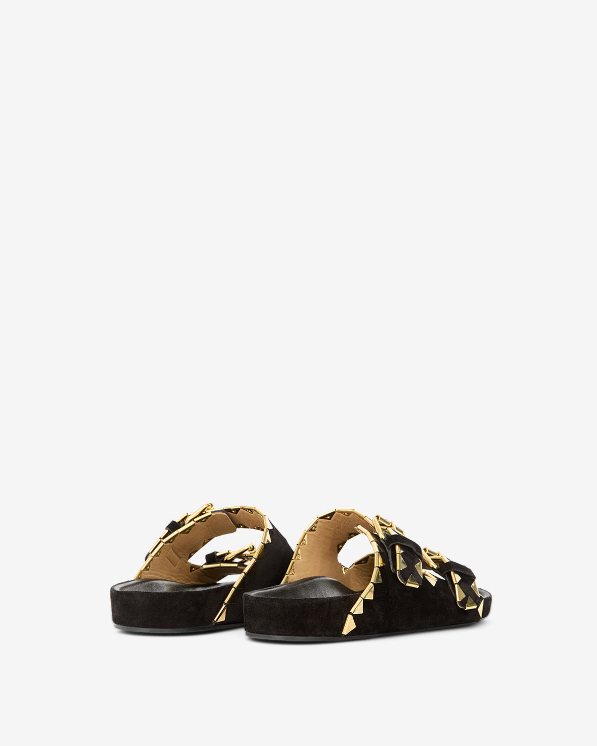 Lennyo sandals Woman Black and gold 2