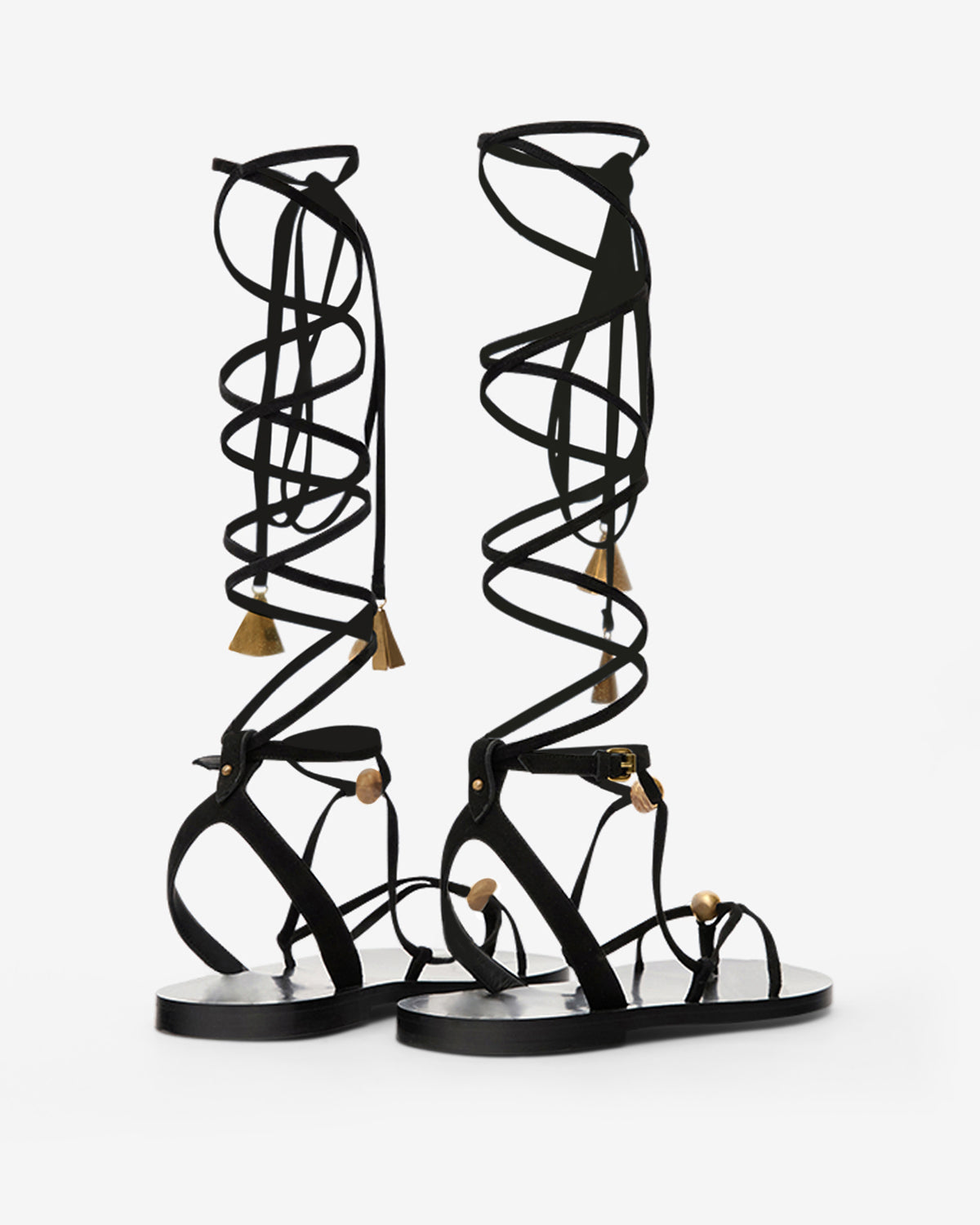 Azzi sandals Woman Black and gold 2