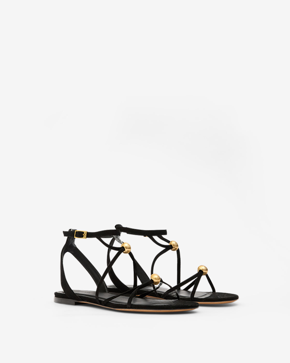 Sandalen aeza Woman Black and gold 2