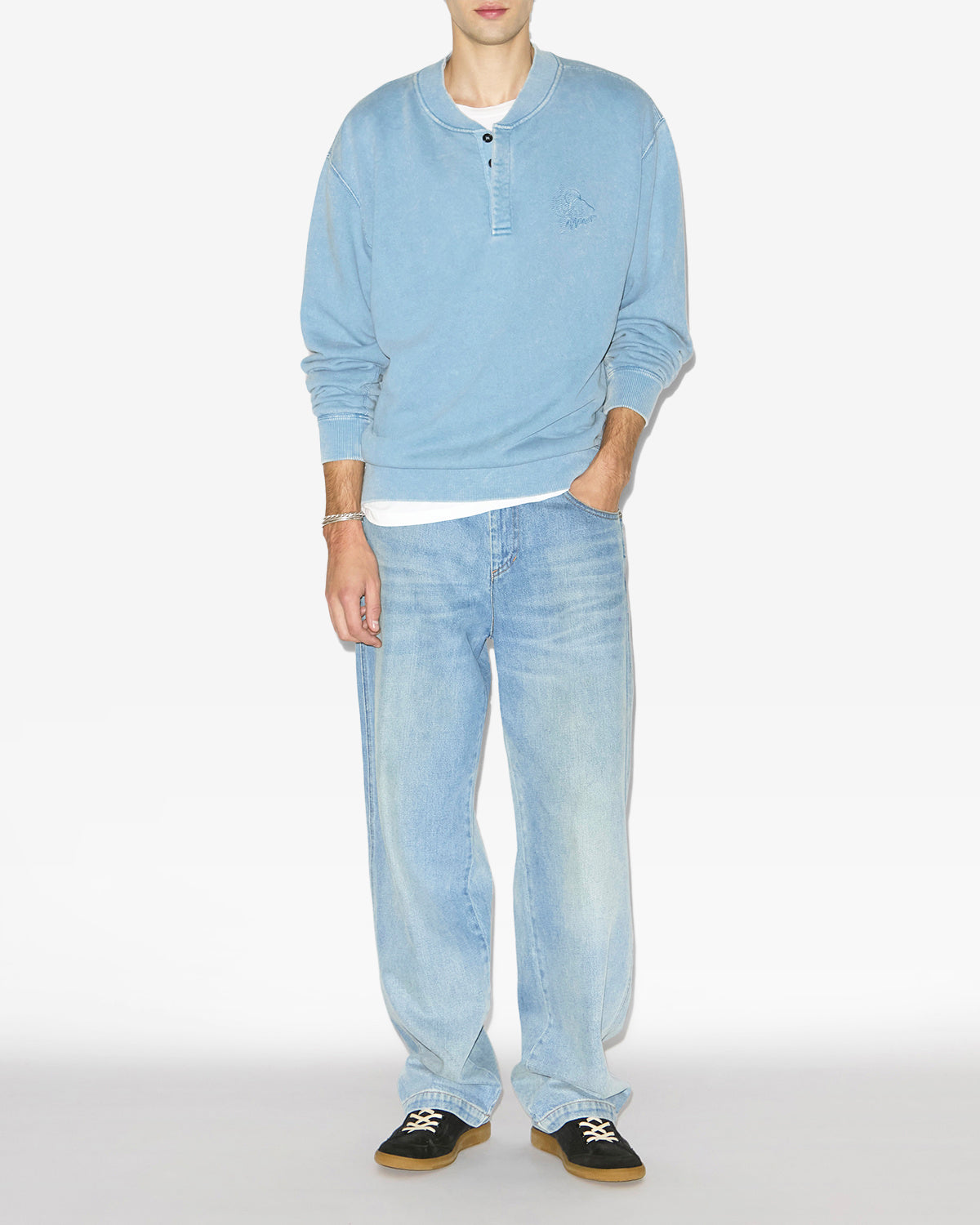 Sweatshirt mathias Man Ice blue 4