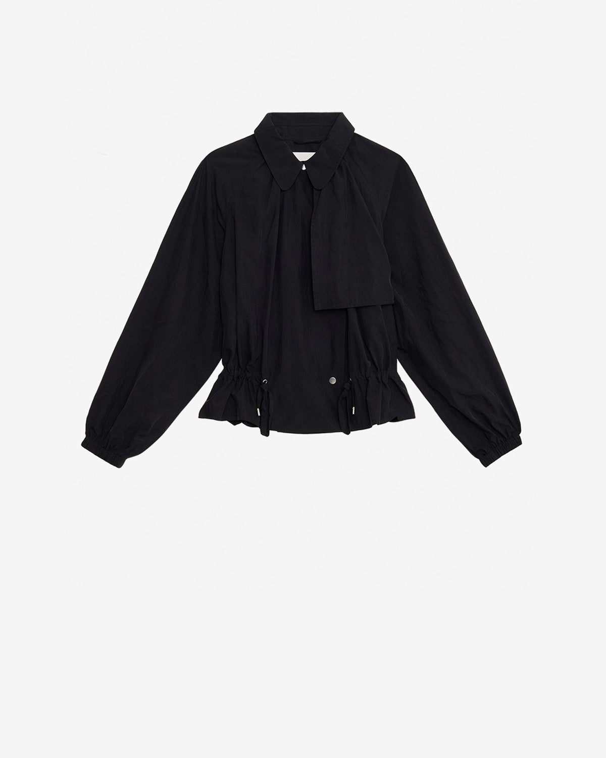 Chaqueta corta gwenola de tejido técnico satinado - Negro - Woman - 5