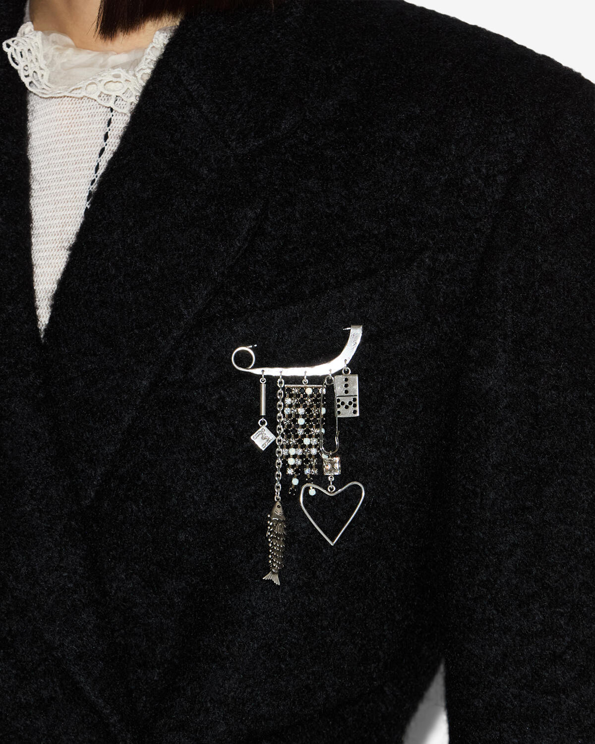 Abby brooch Woman Silver 1