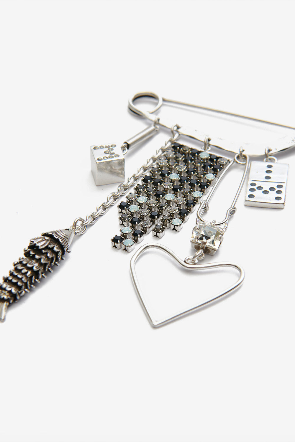 Brosche abby mit anhängern - Silber - Woman - 3