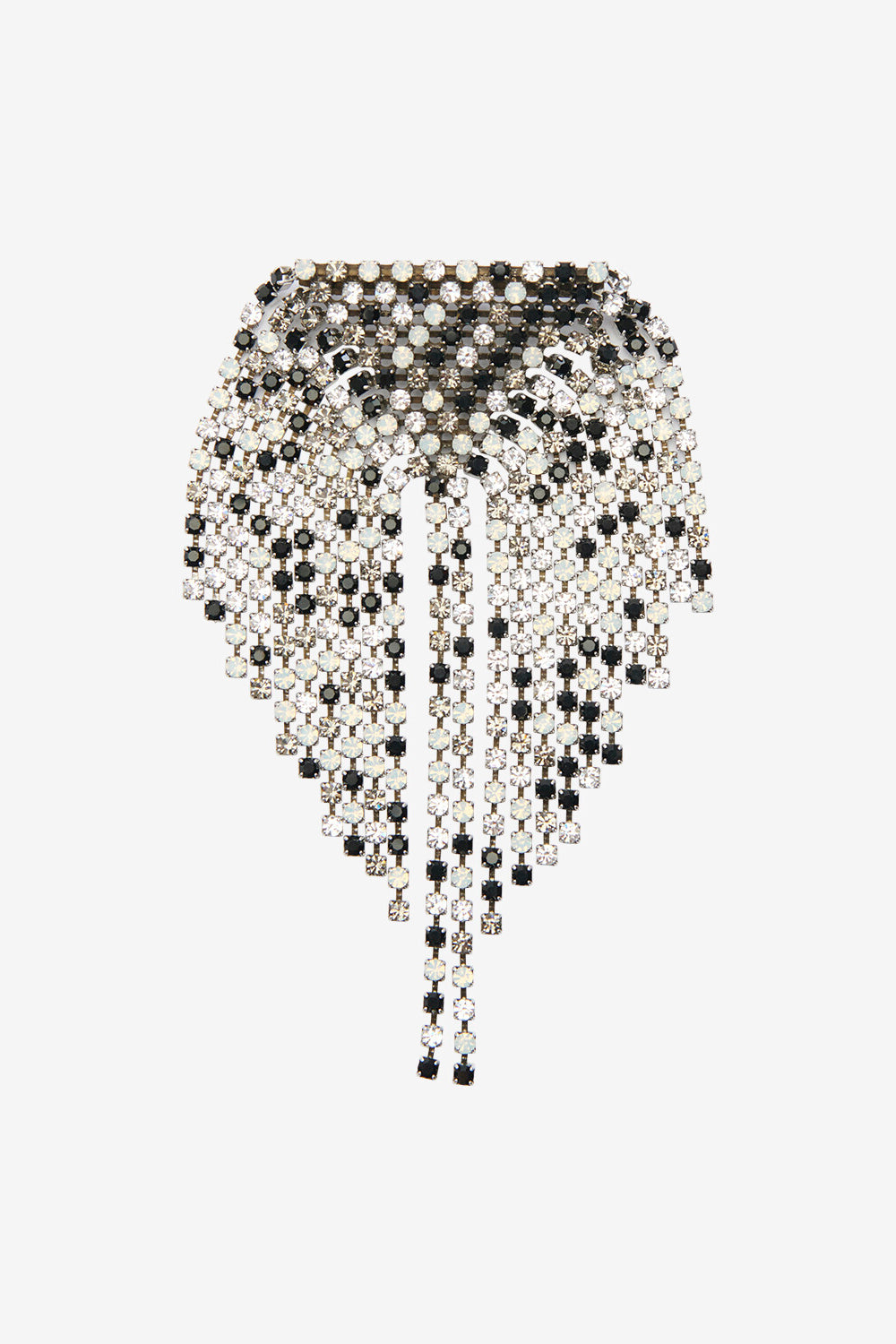 Brosche faye mit steinen - Black and silver - Woman - 1