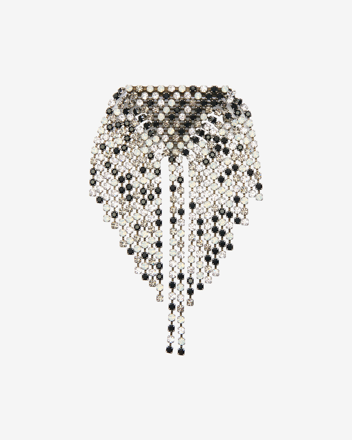 Broche faye Woman Noir et argenté 1