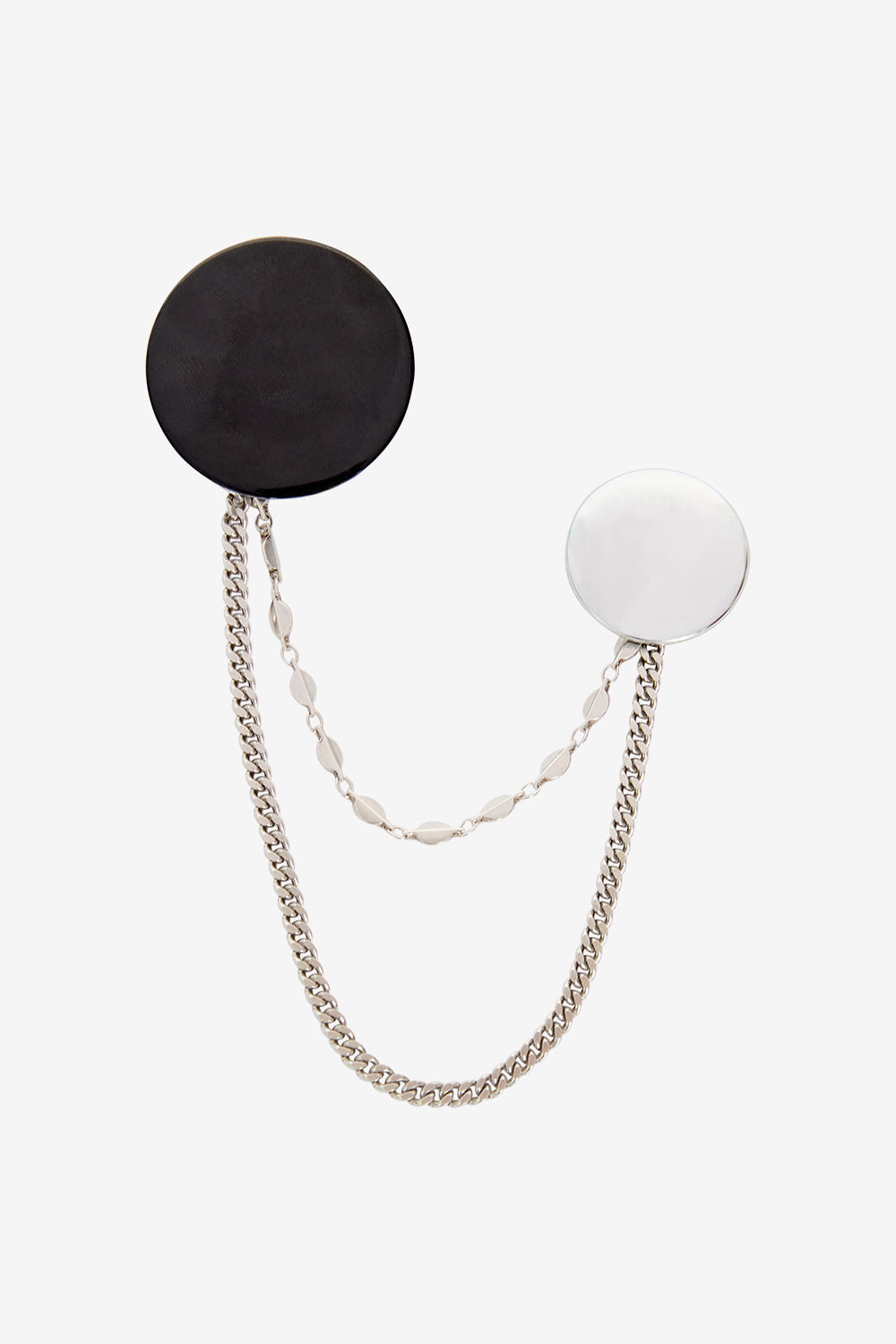 Spilla petes con doppia spilletta pin's - Black and silver - Man - 1