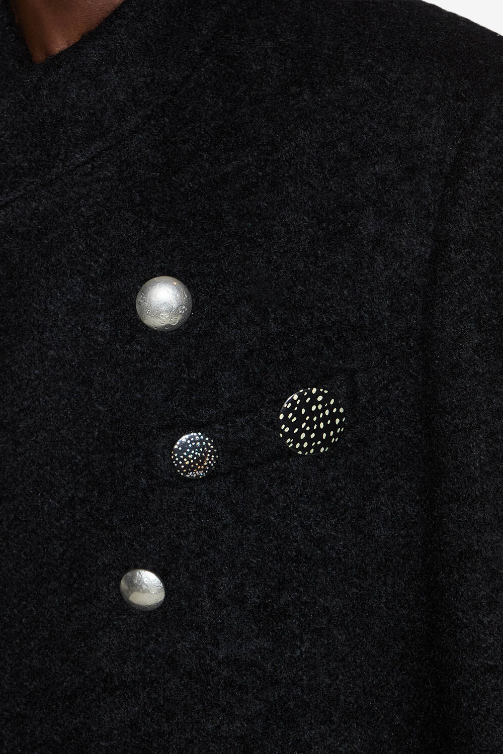Set de deux badges pin's petes - Noir-doré - Man - 2