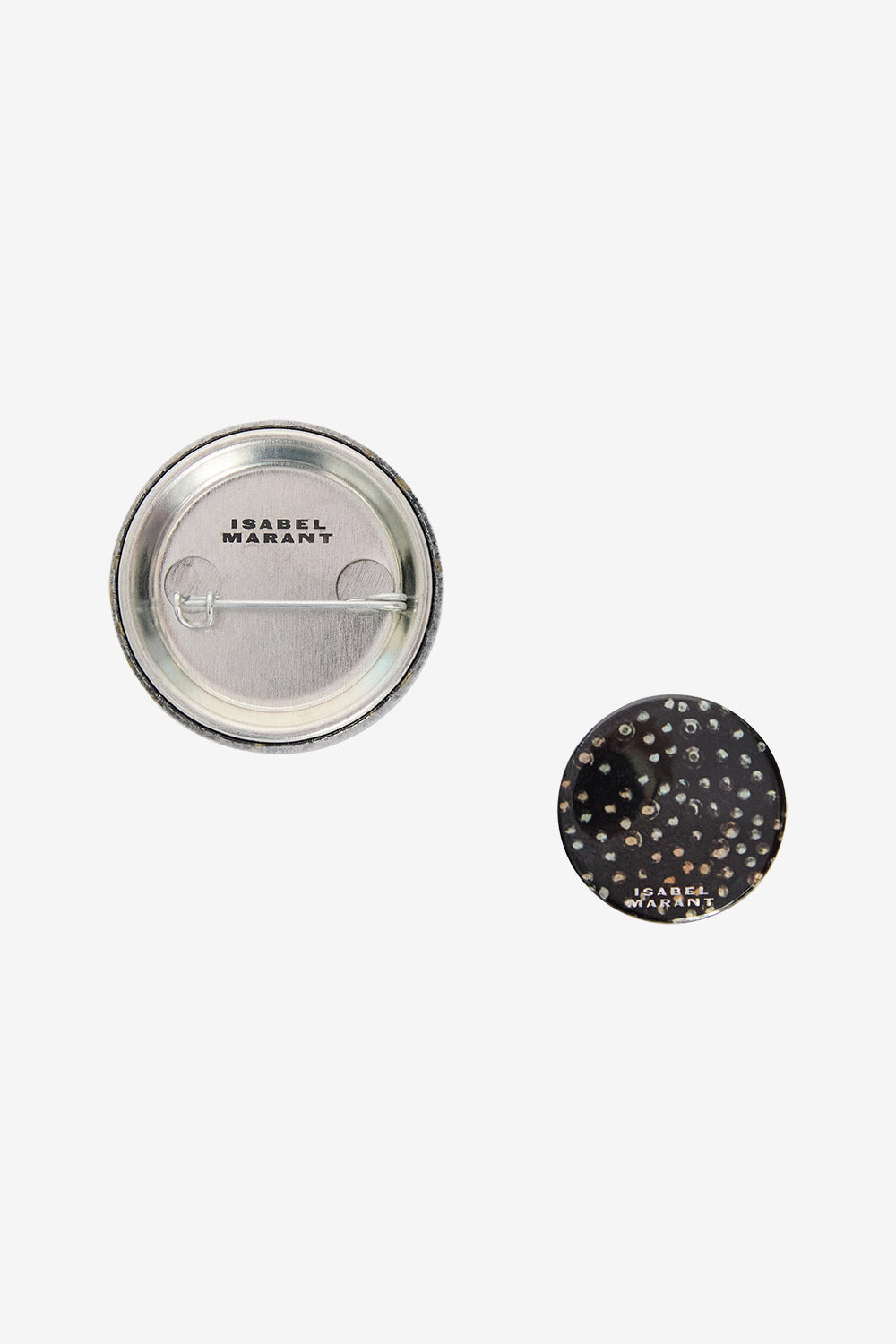 Set de deux badges pin's petes - Noir-doré - Man - 3