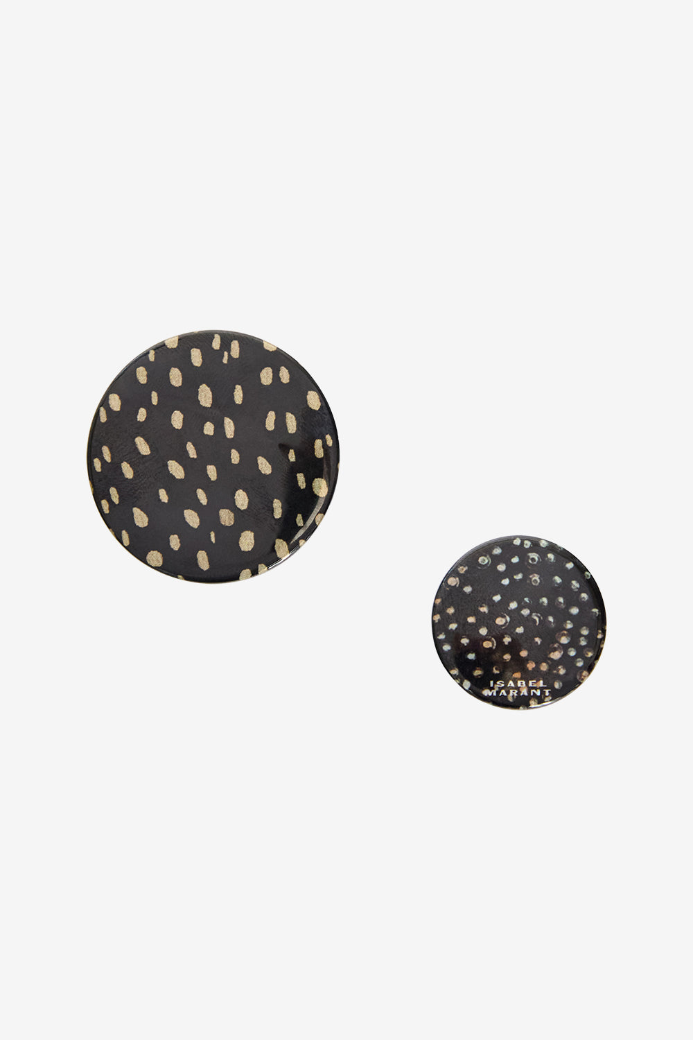 Set de deux badges pin's petes - Noir-doré - Man - 1