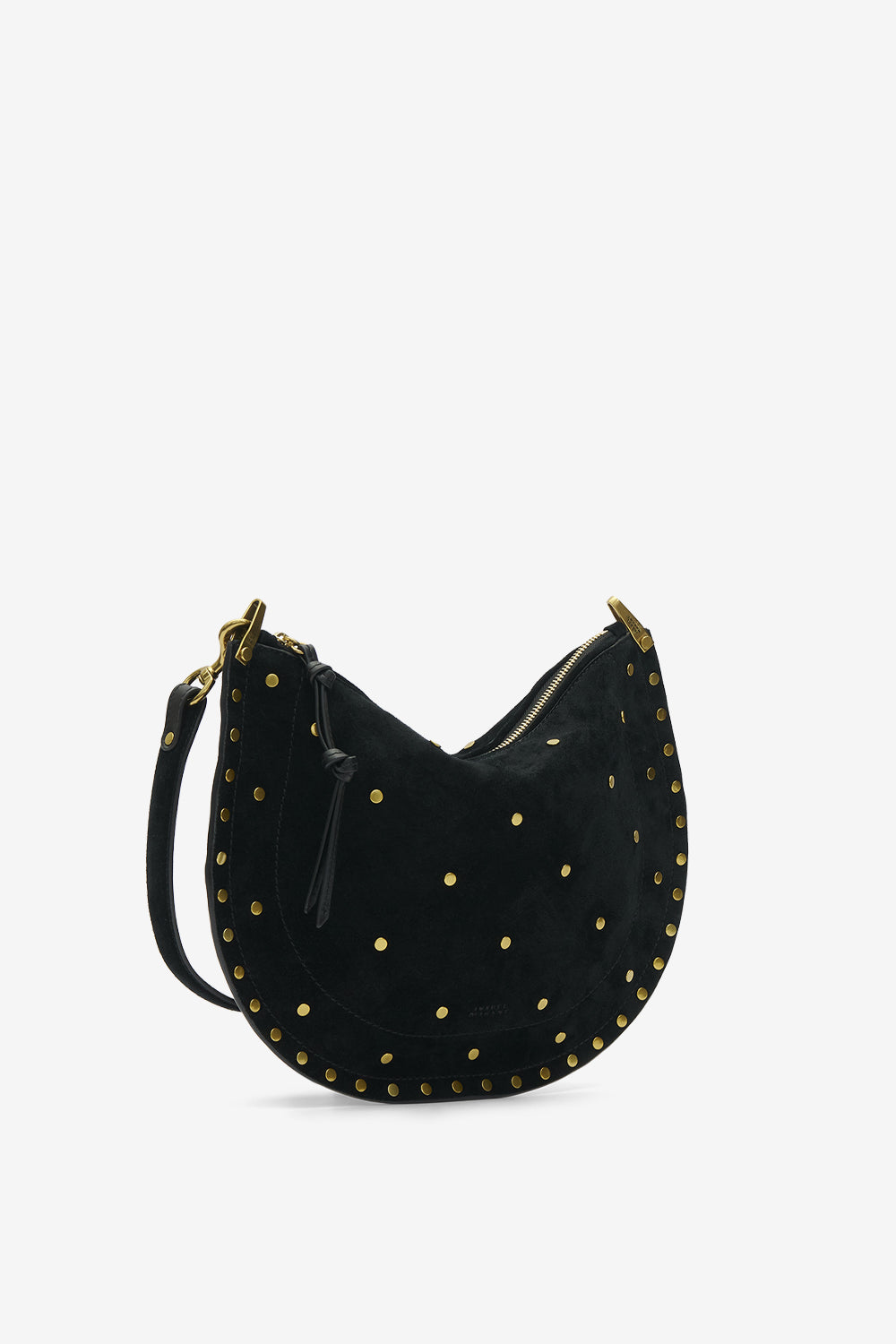 Tasche oskan soft zip aus veloursleder - Schwarz - Woman - 5