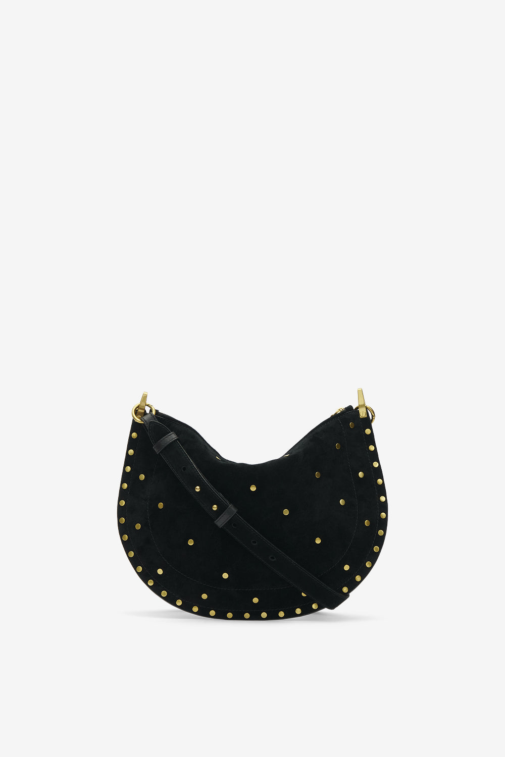 Tasche oskan soft zip aus veloursleder - Schwarz - Woman - 2