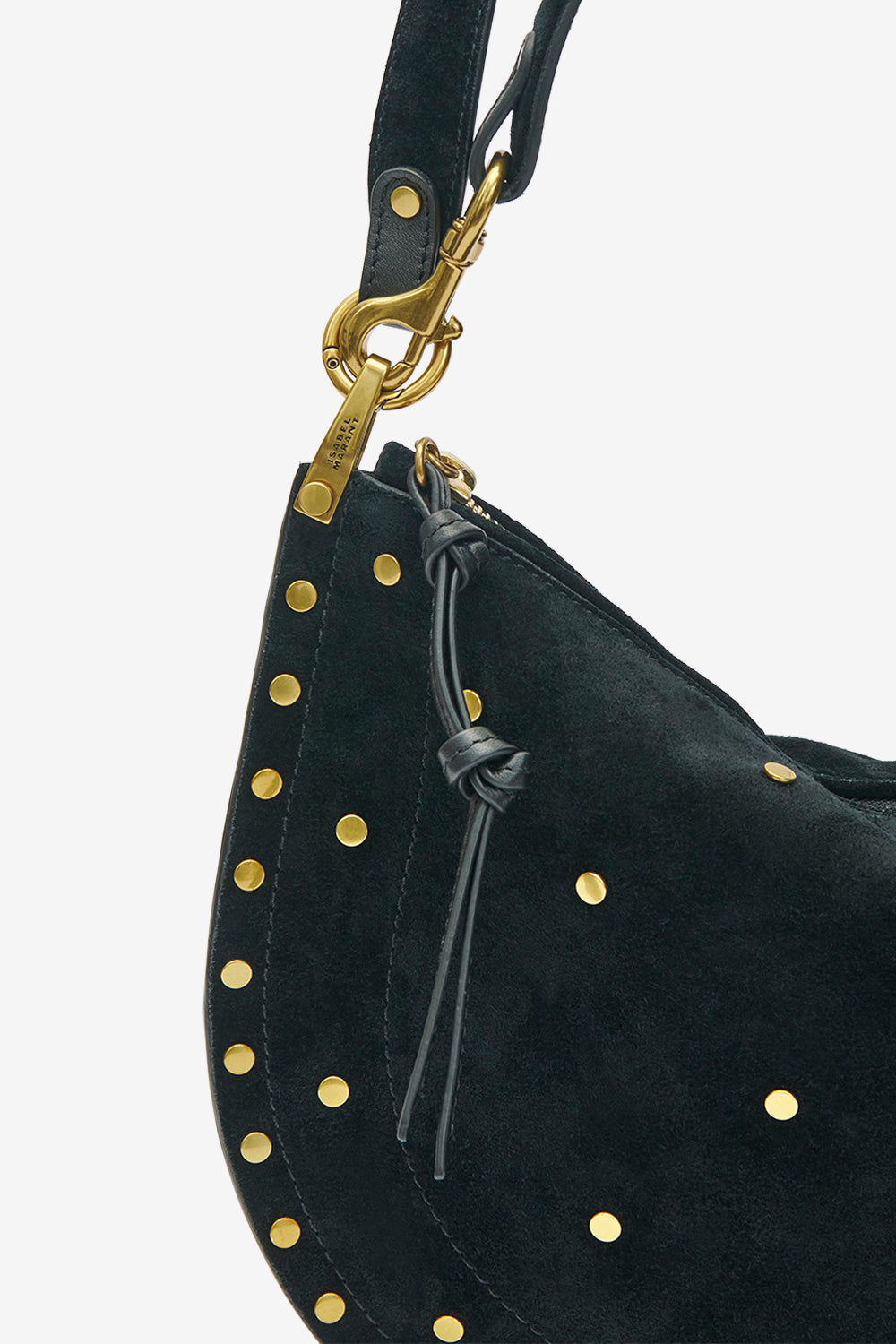 Tasche oskan soft zip aus veloursleder - Schwarz - Woman - 3