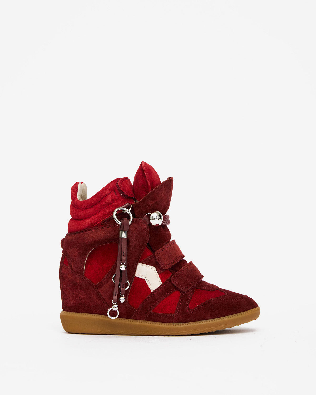 Bekett スエードレザー プラットフォーム スニーカー - Scarlet red - chalk - Woman - 1