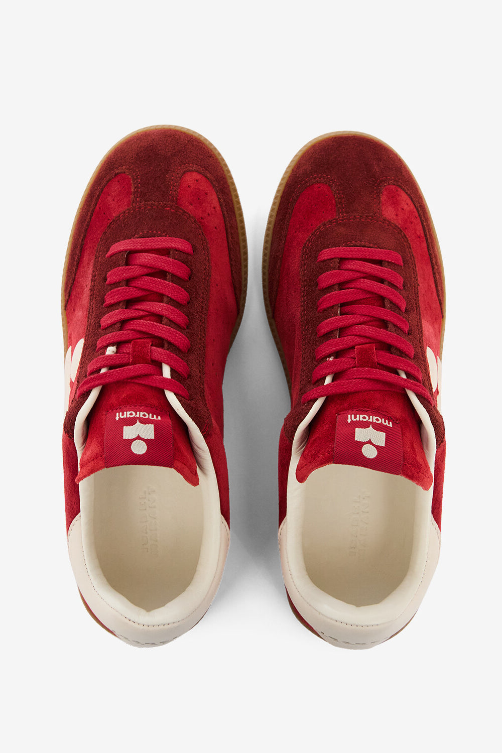 Sneakers bryce basse in pelle scamosciata - Scarlet red - burgundy - Woman - 4