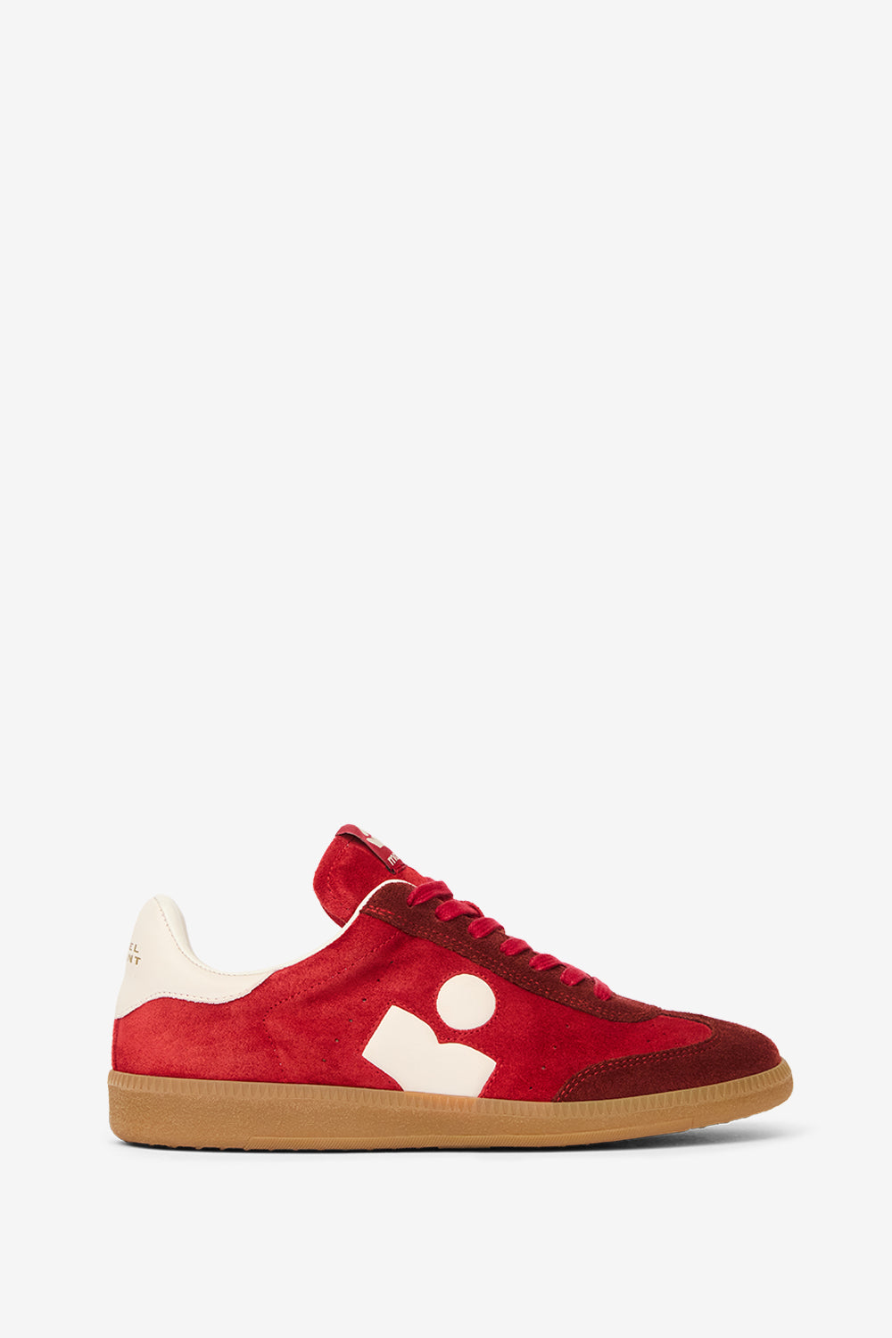 Sneakers bryce basse in pelle scamosciata - Scarlet red - burgundy - Woman - 1