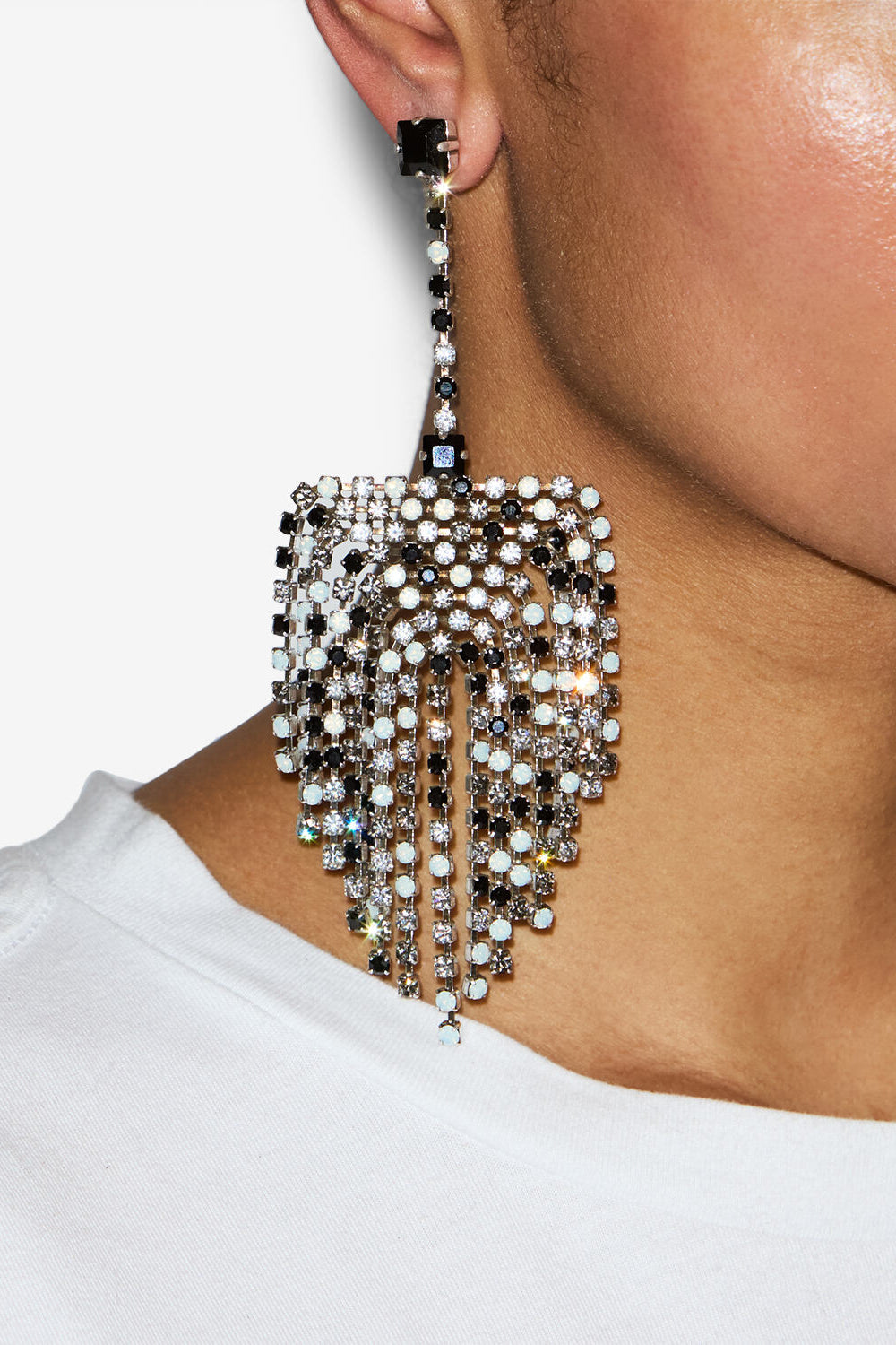 Ohrhänger faye - Black and silver - Woman - 2
