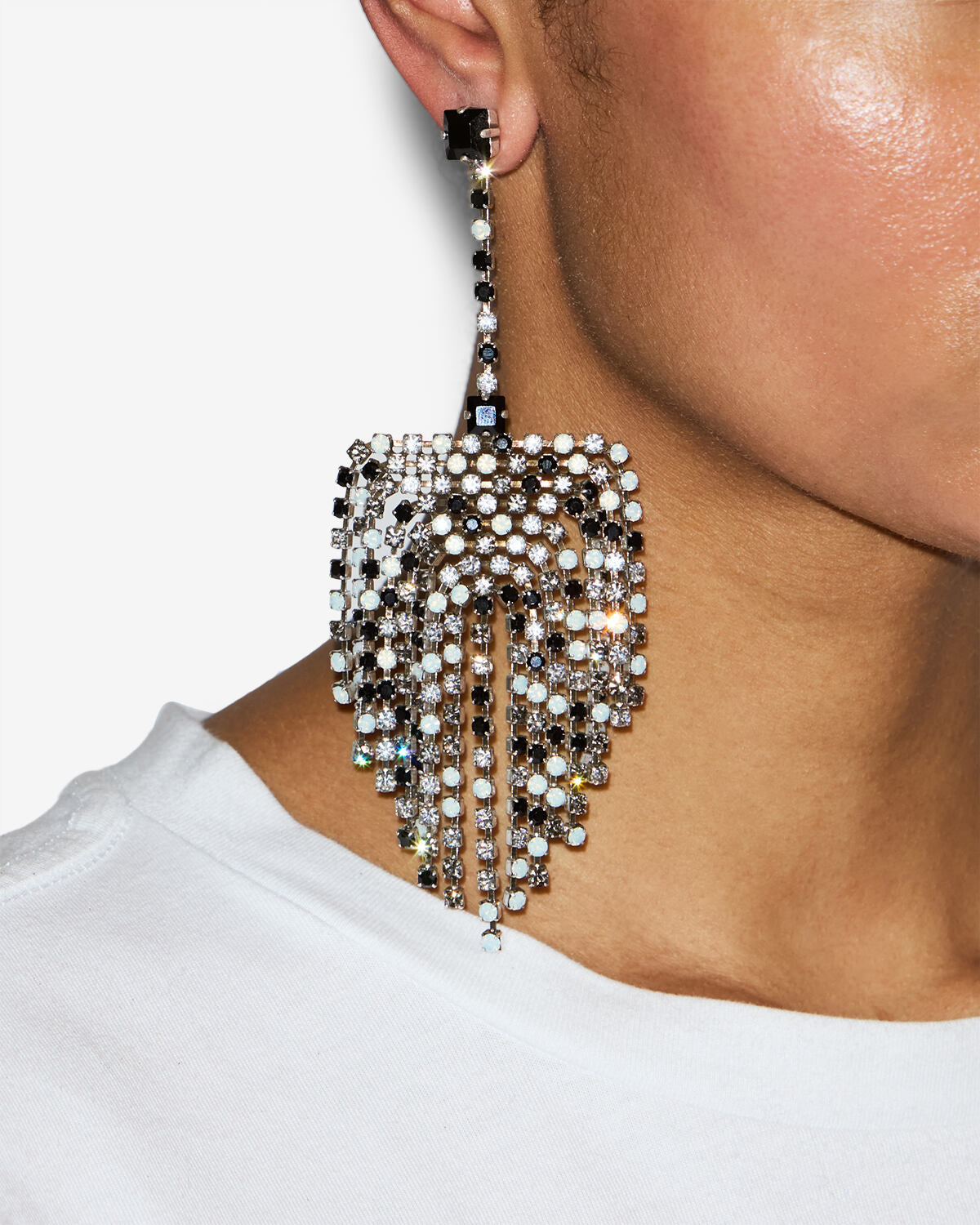 Orecchini faye Woman Black and silver 1