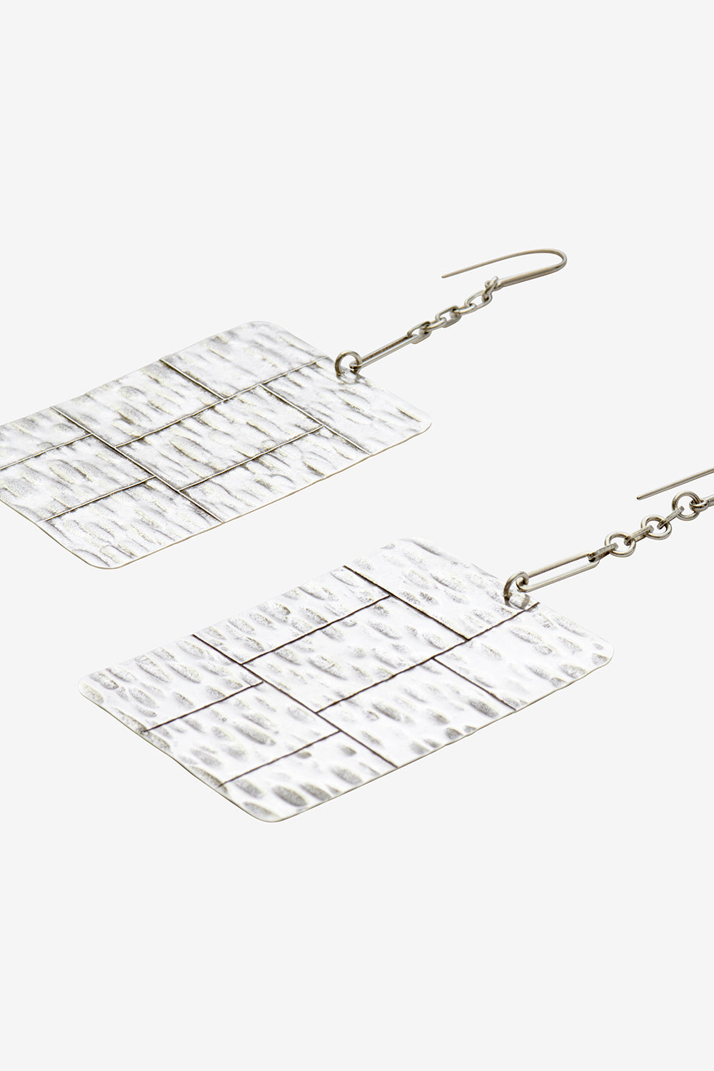 Boucles d'oreilles pendantes plaque blacke - Argent - Woman - 3