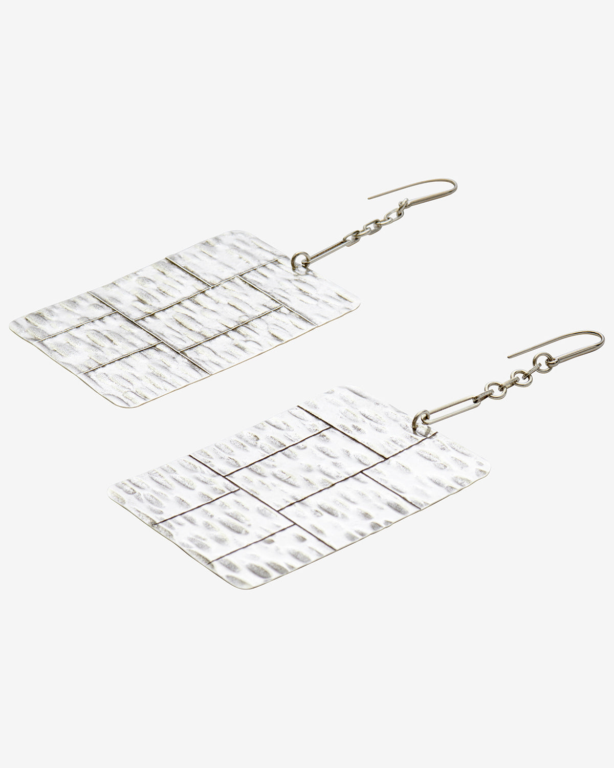 Boucles d'oreilles pendantes plaque blacke - Argent - Woman - 3