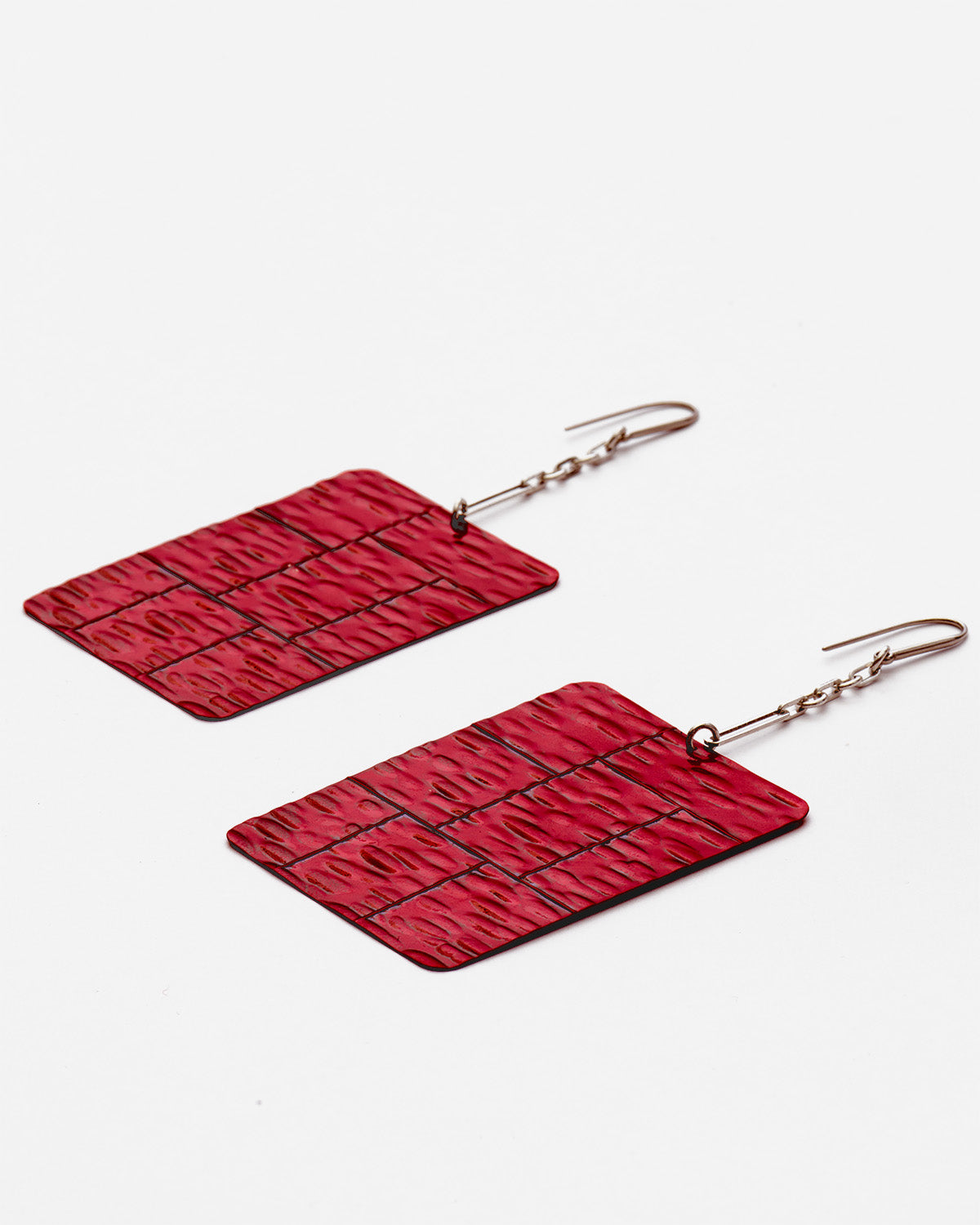 Orecchini blacke Woman Poppy red-silver 1