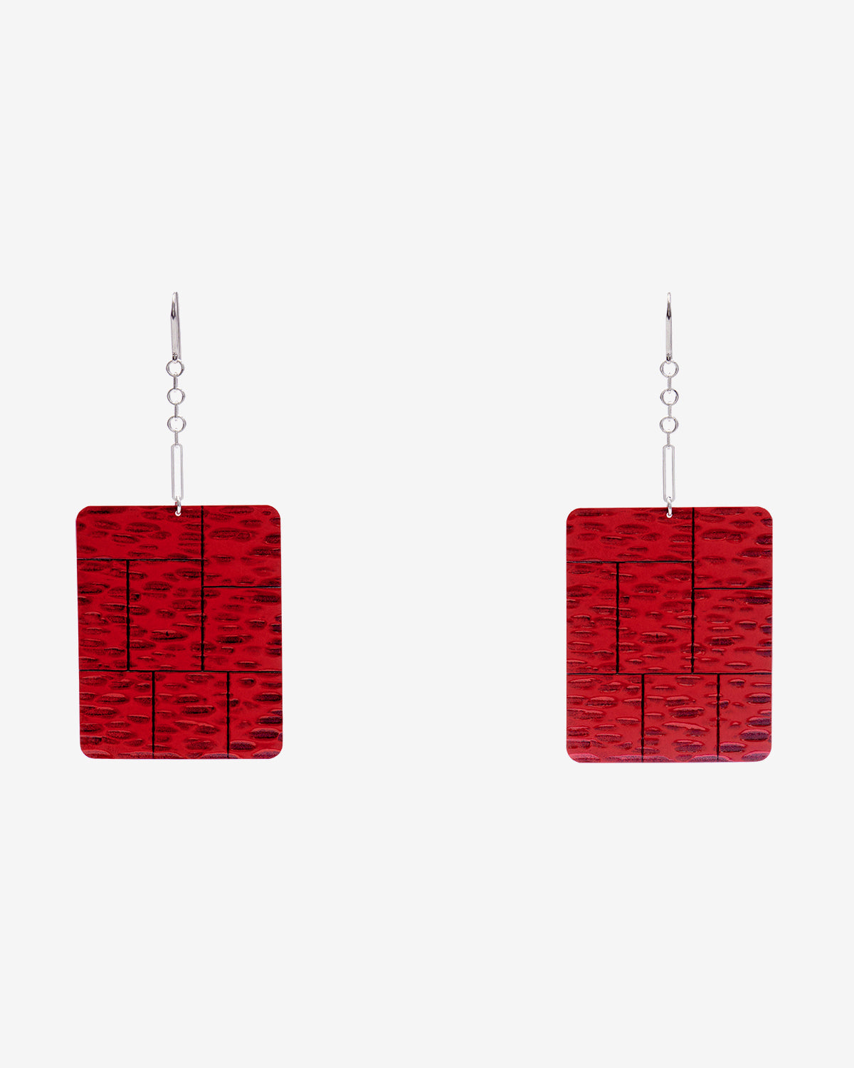 Orecchini blacke Woman Poppy red-silver 1