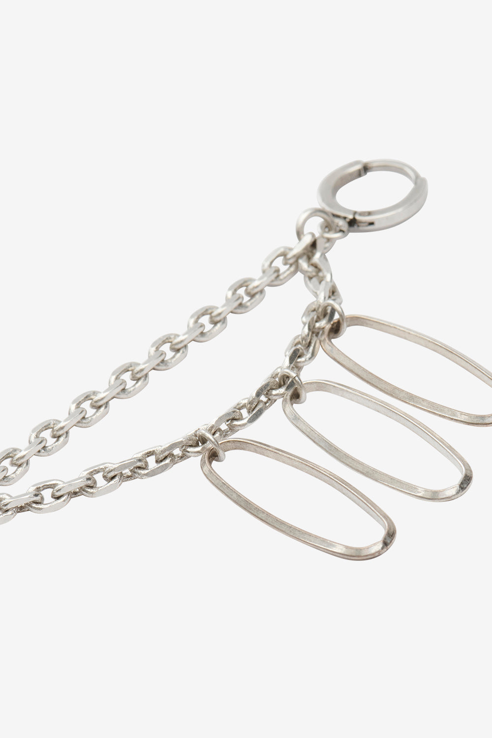 Double boucle d'oreille anneaux grace man - Argent - Man - 3