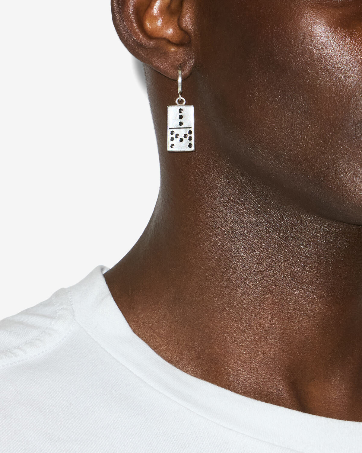 Alby イヤリング Man Black and silver 1