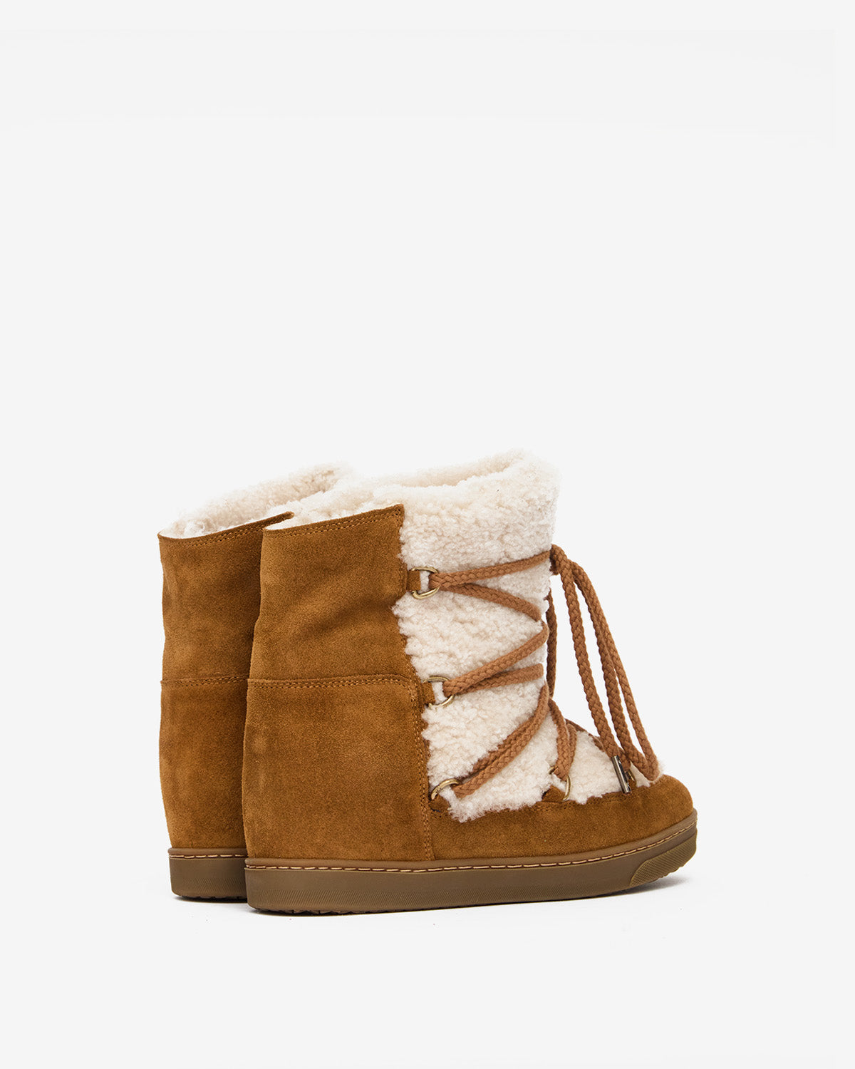 Nowles lined après-ski ankle boots - Ecru-cognac - Woman - 2