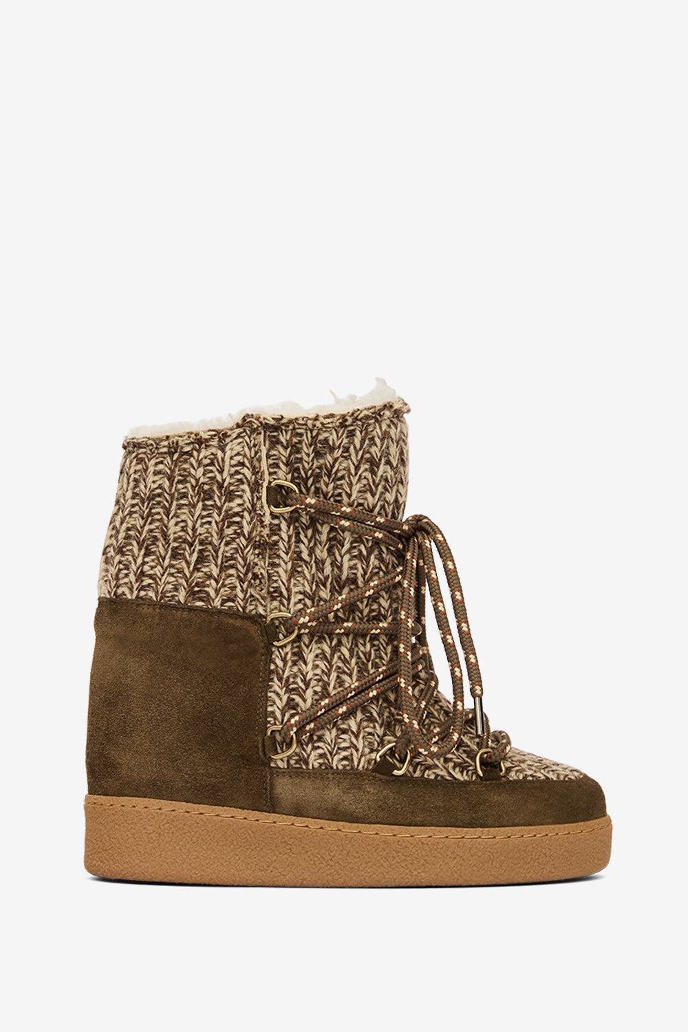 Nowla lined suede après-ski ankle boots - Bronze - Woman - 1