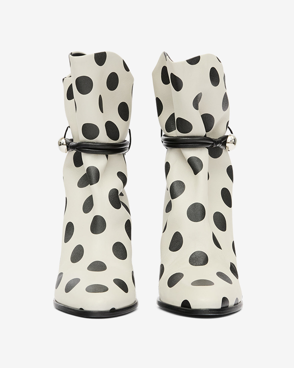 Boots lolya Woman Beige et noir 2