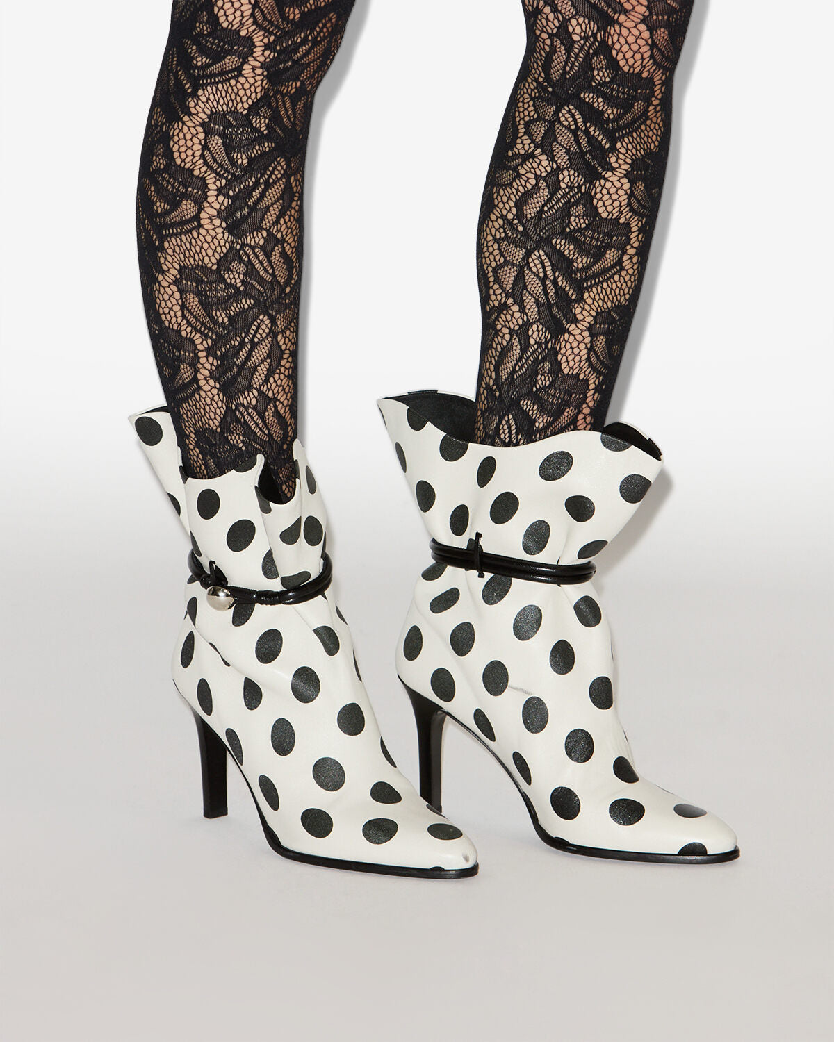 Boots lolya Woman Beige et noir 2