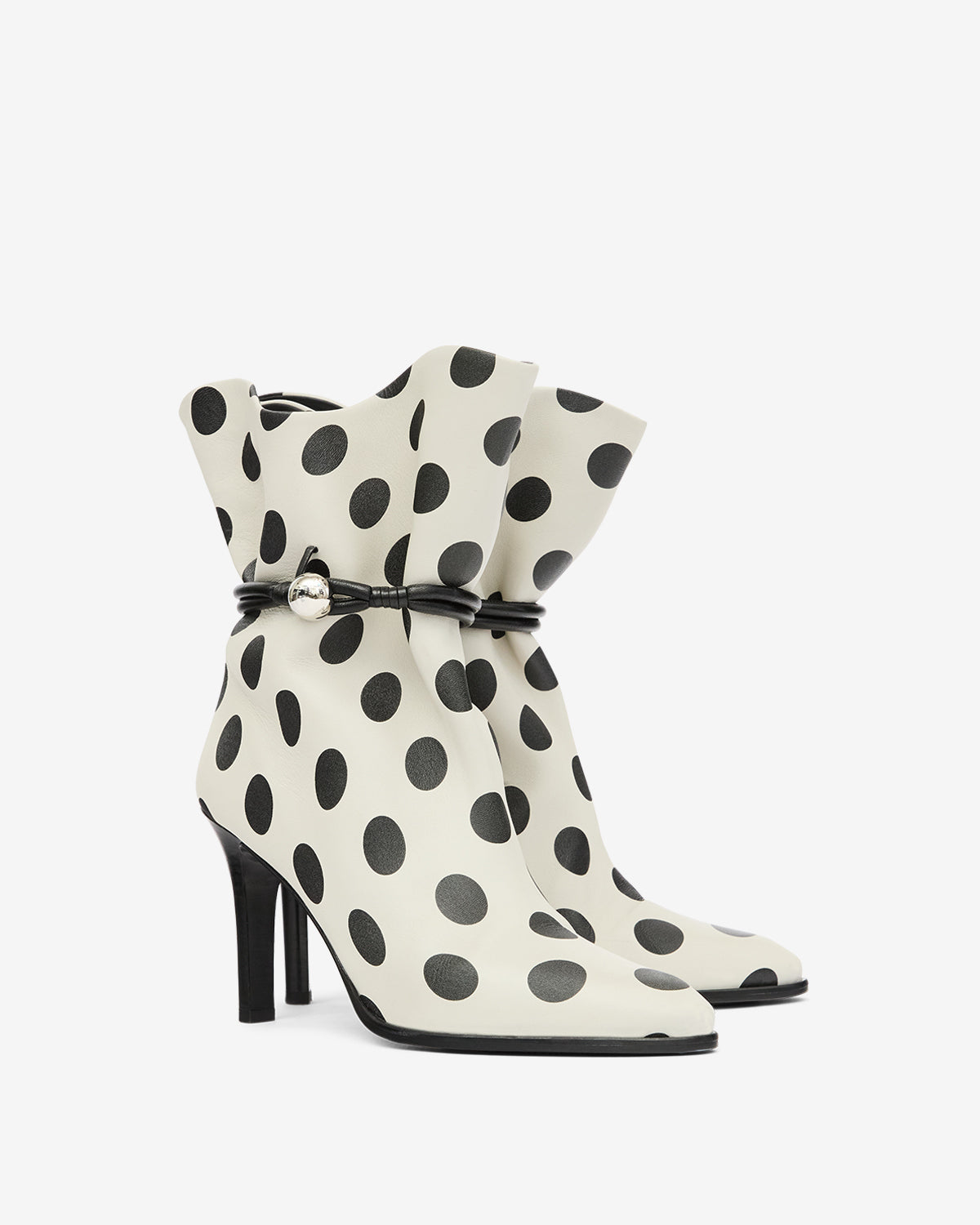 Boots lolya Woman Beige et noir 2