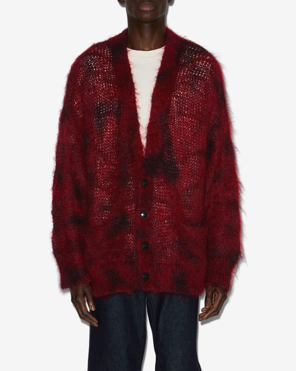 Mahel cardigan Man Deep red 4
