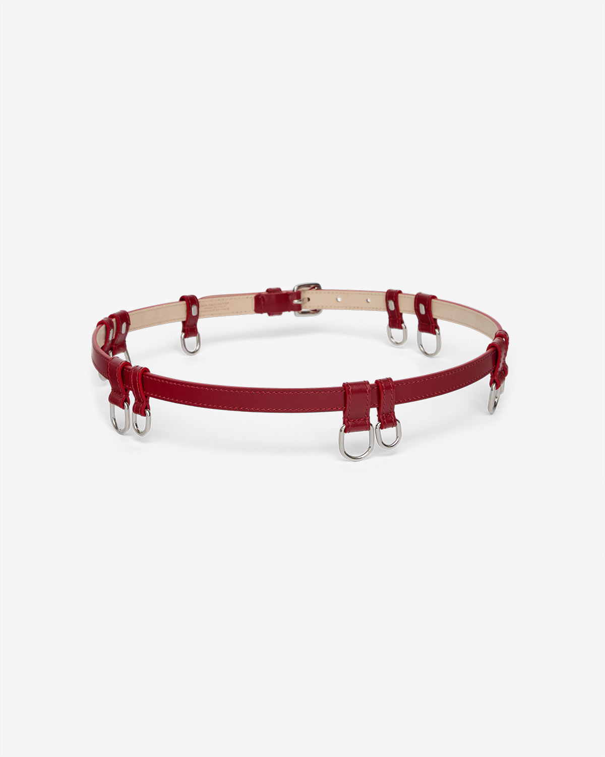 Ceinture chelsea Woman Deep red - silver 1