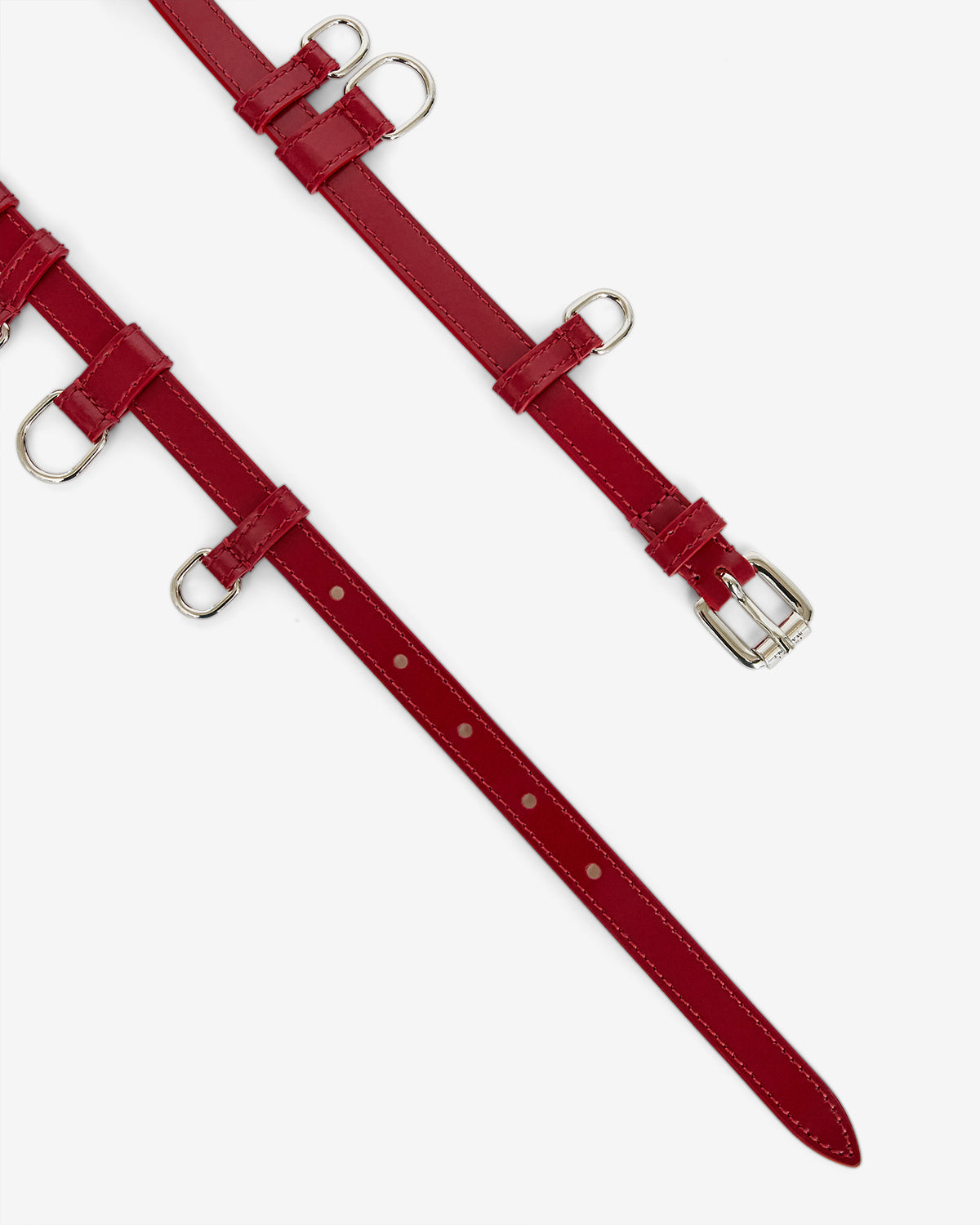 Ceinture chelsea Woman Deep red - silver 1