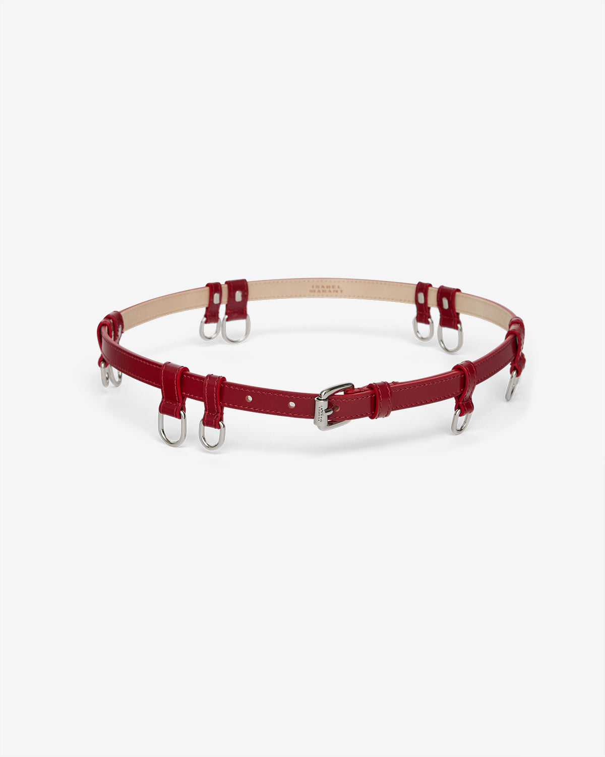 Ceinture chelsea Woman Deep red - silver 1